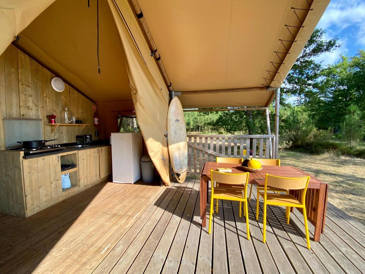 Camping La Kahute - Tente Lodge Au Coeur De La Foret Carcans Exterior foto