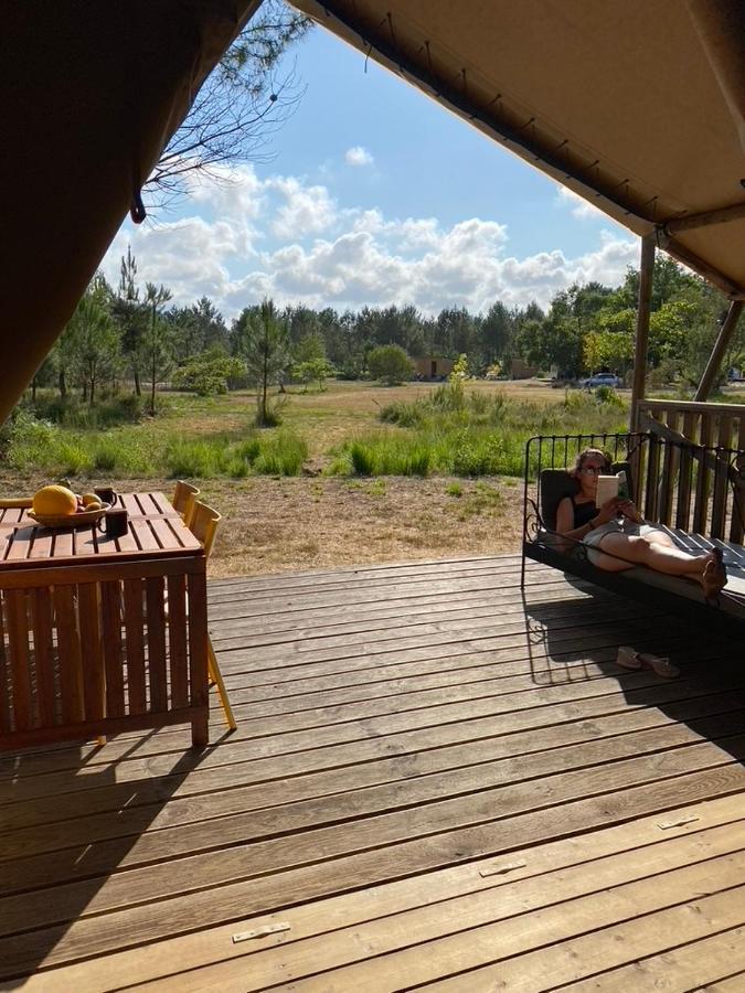 Camping La Kahute - Tente Lodge Au Coeur De La Foret Carcans Exterior foto