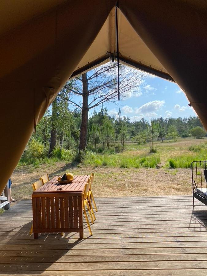Camping La Kahute - Tente Lodge Au Coeur De La Foret Carcans Exterior foto